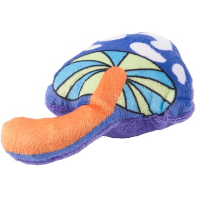 Игрушка Mr.Kranch для кошек Волшебный Грибочек плюшевая с кошачьей мятой 10 см фиолетовая