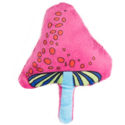 Игрушка Mr.Kranch для кошек Волшебный Грибочек плюшевая с кошачьей мятой 12 см красная