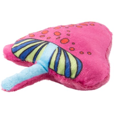 Игрушка Mr.Kranch для кошек Волшебный Грибочек плюшевая с кошачьей мятой 12 см красная