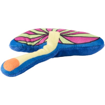 Игрушка Mr.Kranch для кошек Волшебный Грибочек плюшевая с кошачьей мятой 10 см синяя