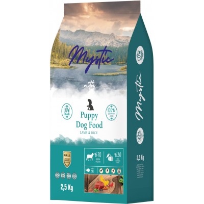 Mystic Puppy Dog Food Lamb & Rice сухой корм для щенков с ягненком и рисом 2,5 кг.