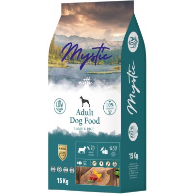 Mystic Adult Dog Food Lamb & Rice сухой корм для собак с ягненком и рисом 15 кг.