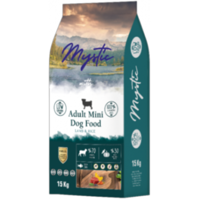 Mystic Adult Mini Dog Food Lamb & Rice сухой корм для собак с ягненком и рисом 15 кг.