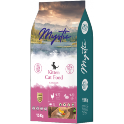 Mystic Kitten Cat Food Chicken сухой корм для котят с курицей 15 кг.