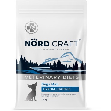 Nord Craft Dogs Mini Hypoallergenic Ветеринарная диета для собак мелких пород при пищевой аллергии 10 кг