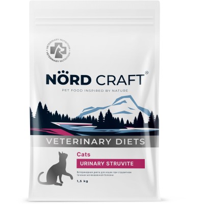 Nord Craft Cats Urinary Struvite Ветеринарная диета для кошек при струвитном течении МКБ 1.5 кг