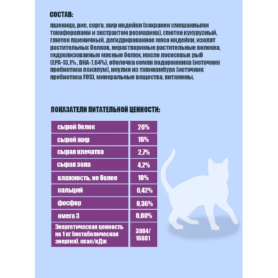 Nord Craft Cats Renal Ветеринарная диета для кошек для поддержания функции почек и ХБП 400 гр