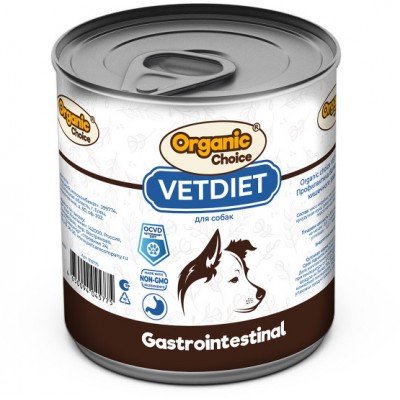 Organic Сhoice VET Gastrointestinal Влажный корм для собак профилактика болезней ЖКТ 340 гр.