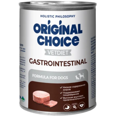 Original Choice VETDIET Gastrointestinal ветеринарная диета для собак профилактика болезней ЖКТ 340 гр.