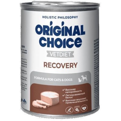 Original Choice VETDIET Recovery ветеринарная диета для собак и кошек восстановительная диета 340 гр.