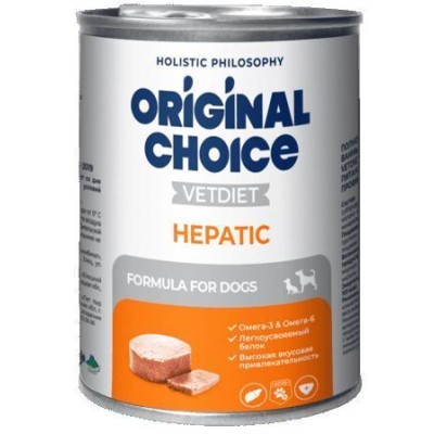 Original Choice VETDIET Hepatic ветеринарная диета для собак и щенков профилактика болезней печени 340 гр.