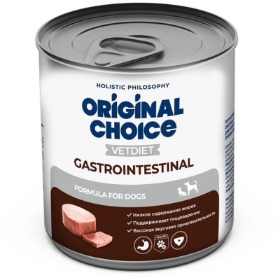 Original Choice VETDIET Gastrointestinal ветеринарная диета для собак профилактика болезней ЖКТ 525 гр.