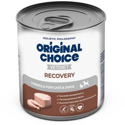 Original Choice VETDIET Recovery ветеринарная диета для собак и кошек восстановительная диета 525 гр.
