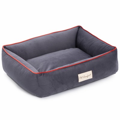 Pet Comfort Лежанка для кошек и собак миниатюрных пород Golf Vita 01, размер XS 45х55 см, серый