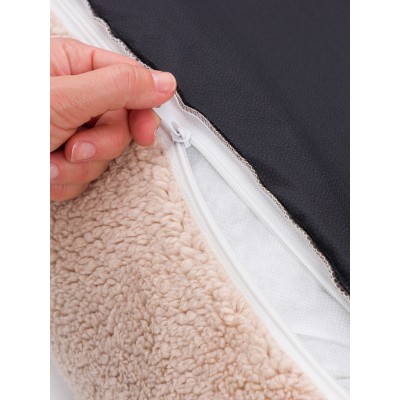 Pet Comfort Лежанка для собак мелких и средних пород Echo Varro 09, размер M, 65х80 см, коричневый