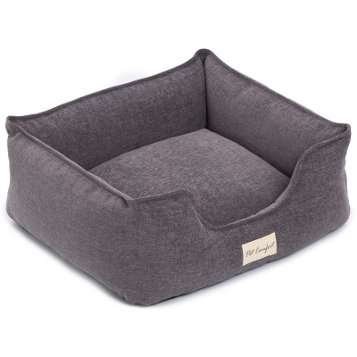 Pet Comfort Лежанка для кошек и собак мелких пород Alpha Mirandus 17, размер S 50х60 см, серый