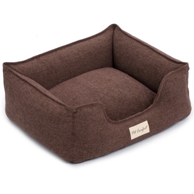 Pet Comfort Лежанка для кошек и собак мелких пород Alpha Mirandus 19, размер S 50х60 см, коричневый