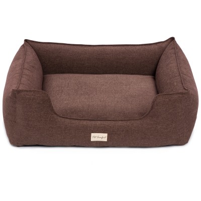 Pet Comfort Лежанка для собак крупных пород Alpha Mirandus 19, размер L 85х105 см, коричневый