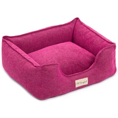 Pet Comfort Лежанка для кошек и собак мелких пород Alpha Mirandus 33, размер S 50х60 см, фуксия