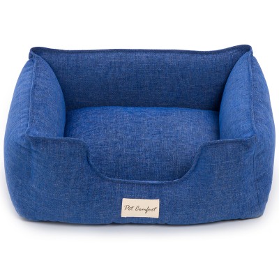 Pet Comfort Лежанка для кошек и собак мелких пород Alpha Mirandus 38 размер S 50х60 см, синий
