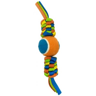 Petpark игрушка для собак Плетенка с теннисным мячом 6 см