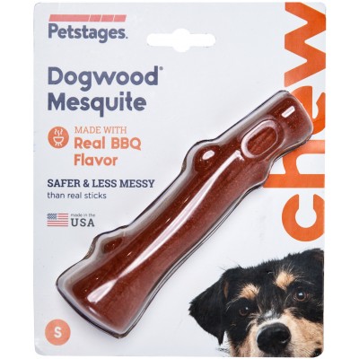 Petstages игрушка для собак Mesquite Dogwood с ароматом барбекю 16 см. маленькая