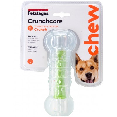 Petstages игрушка для собак "Хрустящая косточка" резиновая 15 см. большая