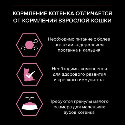 PRO PLAN® DELICATE DIGESTION Сухой корм для котят с чувствительным пищеварением с высоким содержанием индейки 1.5 кг