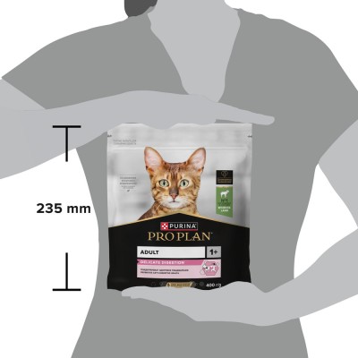 PRO PLAN® DELICATE DIGESTION Сухой корм для взрослых кошек с чувствительным пищеварением с высоким содержанием ягненка 400 гр