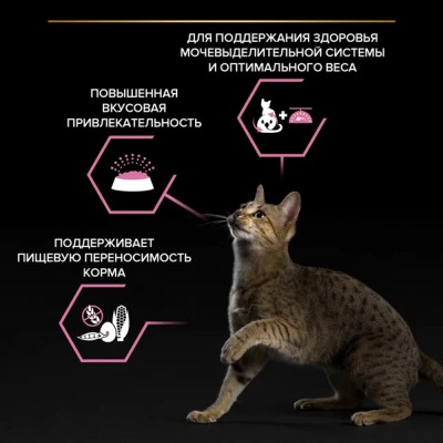 PRO PLAN® DELICATE DIGESTION Сухой корм для взрослых стерилизованных кошек с чувствительным пищеварением с высоким содержанием курицы 400 г + 200 г