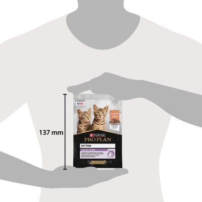 PRO PLAN® HEALTHY START® Влажный корм для котят, беременных и кормящих кошек кусочки с лососем в соусе 85 гр