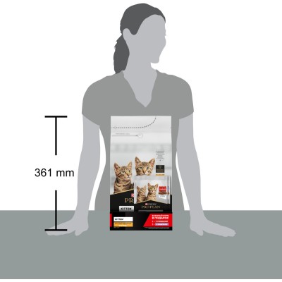 PRO PLAN® HEALTHY START Сухой корм для котят с высоким содержанием курицы 1.5 кг + Влажный корм PRO PLAN® HEALTHY START для котят с говядиной в соусе, с индейкой в соусе 85гр