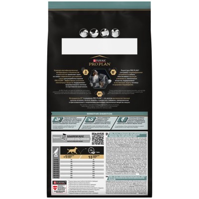 PRO PLAN® SENSITIVE DIGESTION Сухой корм для взрослых собак средних пород с чувствительным пищеварением с высоким содержанием ягненка 1.5 кг