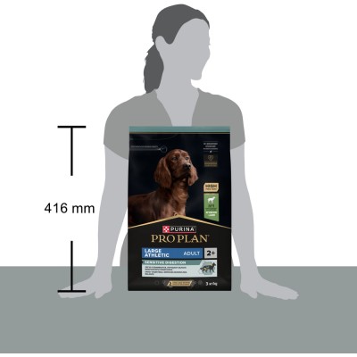 PRO PLAN® SENSITIVE DIGESTION Сухой корм для взрослых собак крупных пород с атлетическим телосложением с чувствительным пищеварением с высоким содержанием ягненка 3 кг