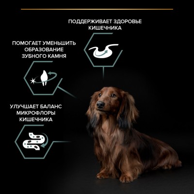 PRO PLAN® Сухой корм для взрослых собак мелких и карликовых пород с чувствительным пищеварением с высоким содержанием ягненка 2.5 кг + 500 г в подарок