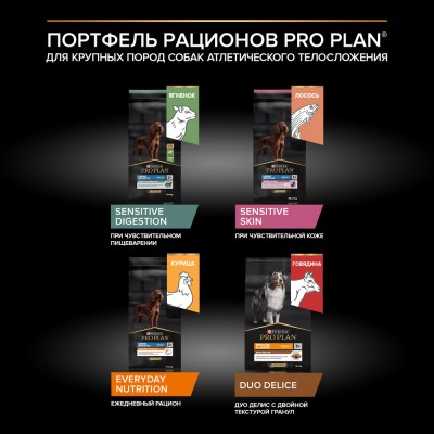 PRO PLAN® EVERYDAY NUTRITION Сухой корм для взрослых собак крупных пород с атлетическим телосложением с высоким содержанием курицы 14 кг