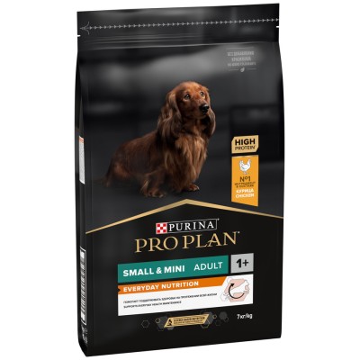 PRO PLAN® EVERYDAY NUTRITION Сухой корм для взрослых собак мелких и карликовых пород с высоким содержанием курицы 7 кг