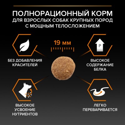 PRO PLAN® EVERYDAY NUTRITION Сухой корм для взрослых собак крупных пород с мощным телосложением с высоким содержанием курицы 14 кг