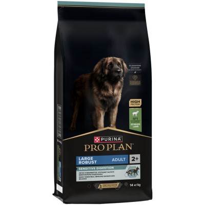 PRO PLAN® SENSITIVE DIGESTION Сухой корм для взрослых собак крупных пород с мощным телосложением с чувствительным пищеварением с высоким содержанием ягненка 14 кг