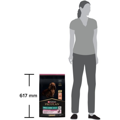 PRO PLAN® SENSITIVE SKIN Сухой корм для взрослых собак мелких и карликовых пород с чувствительной кожей с высоким содержанием лосося 7 кг