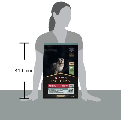 PRO PLAN® SENSITIVE DIGESTION Сухой корм для щенков средних пород с чувствительным пищеварением с высоким содержанием ягненка 3 кг