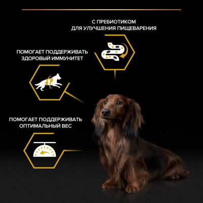 PRO PLAN® Влажный корм для взрослых собак мелких и карликовых пород склонных к набору веса с курицей в соусе 85 гр