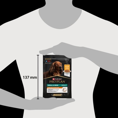 PRO PLAN® Влажный корм для взрослых собак мелких и карликовых пород с курицей в соусе 85 гр