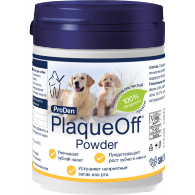 ProDen PlaqueOff средство для профилактики зубного камня у собак и кошек 180 гр.