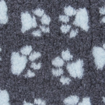 ProFleece коврик меховой 1х1,6 м угольный/голубой