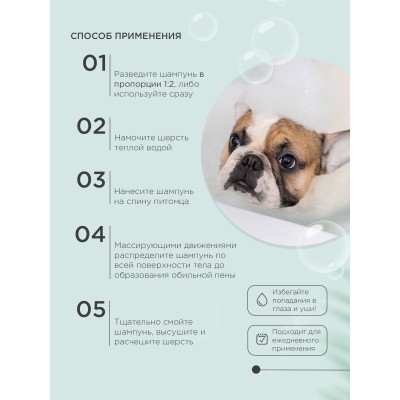 ProPhyto SENSITIVE SKIN SHAMPOO Жидкий шампунь для собак с растительными экстрактами против зуда и раздражения 250 мл.