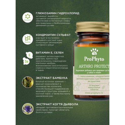 ProPhyto кормовая добавка артро защита 30 таблеток