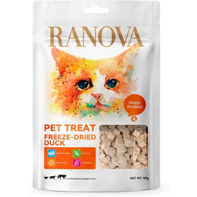 Ranova Лакомство для кошек сублимированное утка 50 гр