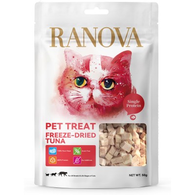 Ranova Лакомство для кошек сублимированное тунец 50 гр