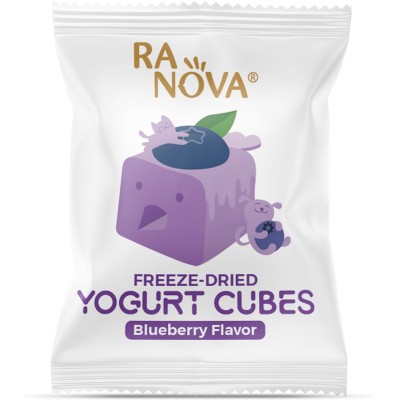 Ranova Лакомство для кошек и собак сублимированный йогурт микс вкусов: оргинальный, черника, клюква, тыква 40 гр